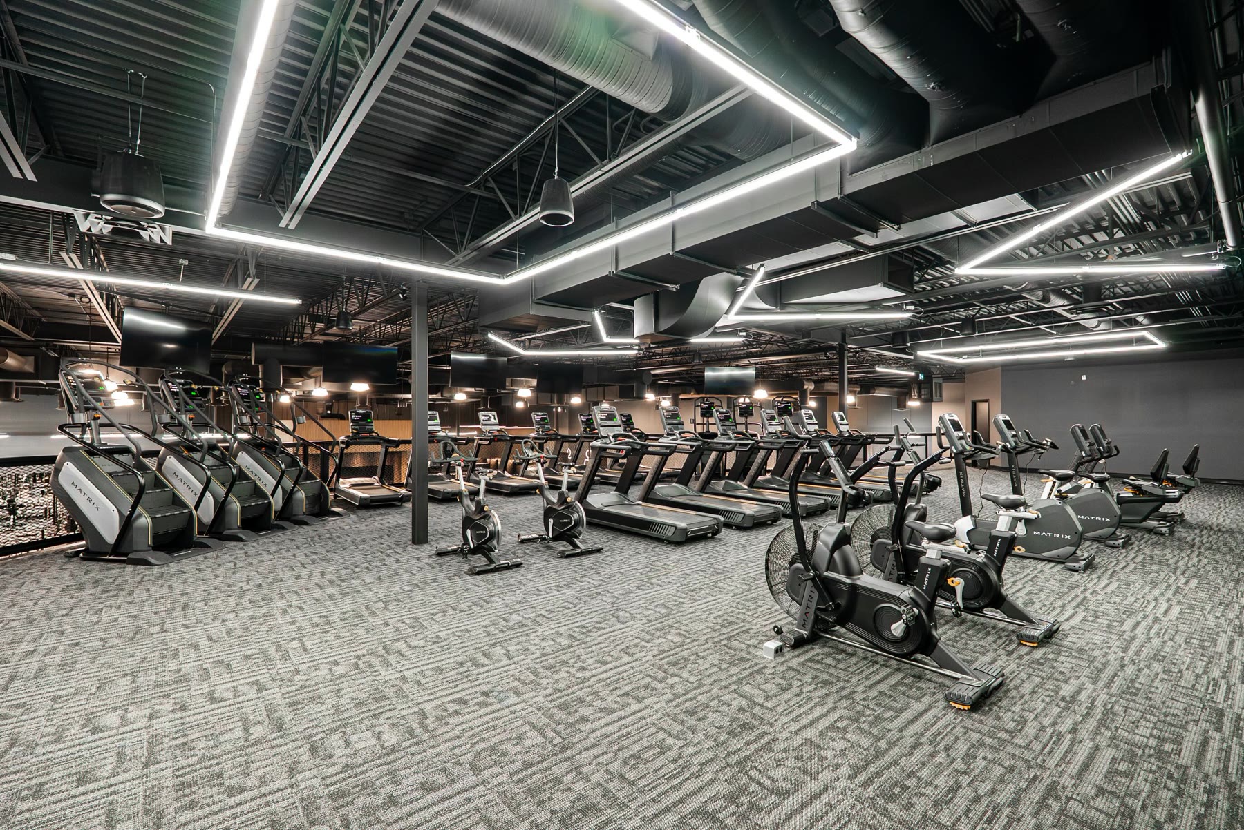 Cardio deck at Obsidian West Edmonton