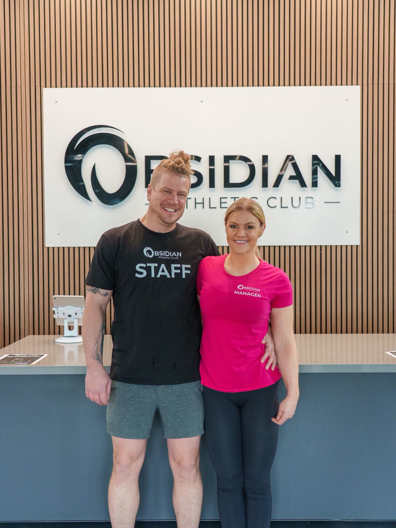 Gavin, part owner, and Paige, general manager of Obsidian West Edmonton